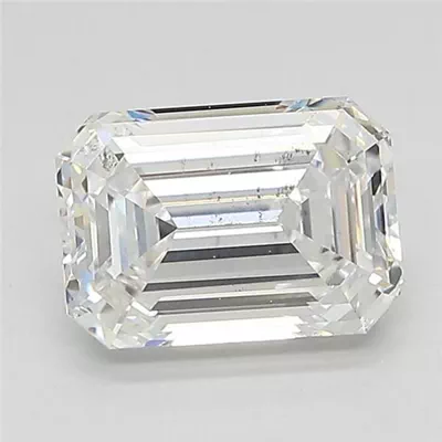 2.03ct D SI1 Rare Carat Ideal Cut Emerald Lab Grown Diamond