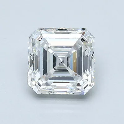 1.10ct E SI1 Rare Carat Ideal Cut Asscher Diamond