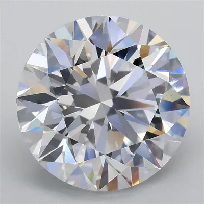4.01ct D VS2 Rare Carat Ideal Cut Round Lab Grown Diamond