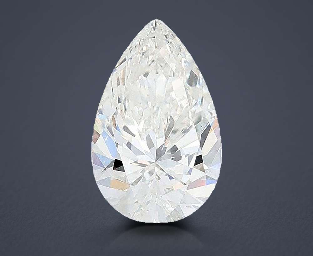 1.50ct F VS1 Very Good Cut Pear Lab Grown Diamond