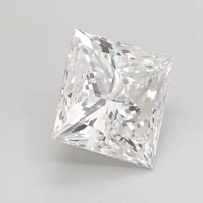 2.53ct E VS1 Rare Carat Ideal Cut Princess Lab Grown Diamond