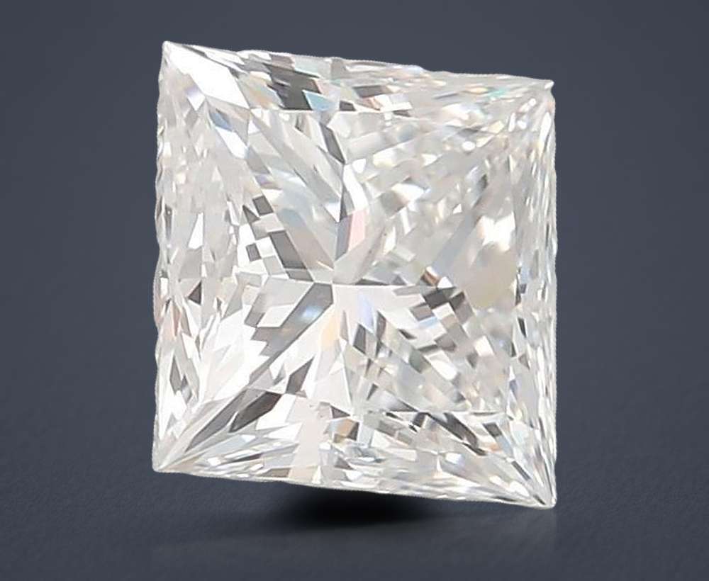 2.53ct E VS1 Rare Carat Ideal Cut Princess Lab Grown Diamond