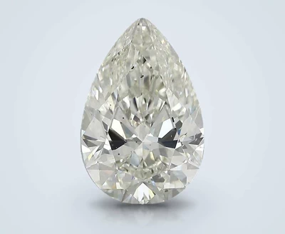 4.02ct K SI2 Rare Carat Ideal Cut Pear Diamond