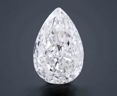 12.05ct F VS2 Rare Carat Ideal Cut Pear Lab Grown Diamond