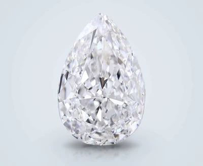 12.05ct F VS2 Rare Carat Ideal Cut Pear Lab Grown Diamond