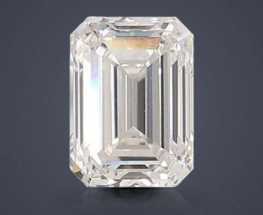 2.75ct G VS1 Rare Carat Ideal Cut Emerald Lab Grown Diamond