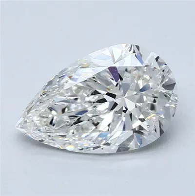 3.01ct G SI2 Rare Carat Ideal Cut Pear Diamond