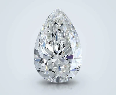 3.01ct G SI2 Rare Carat Ideal Cut Pear Diamond
