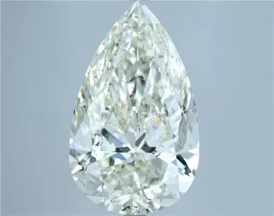 8.12ct J SI2 Rare Carat Ideal Cut Pear Diamond