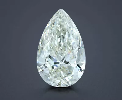 8.12ct J SI2 Rare Carat Ideal Cut Pear Diamond