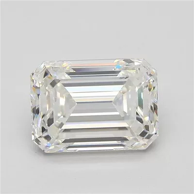 4.03ct H VS1 Rare Carat Ideal Cut Emerald Diamond