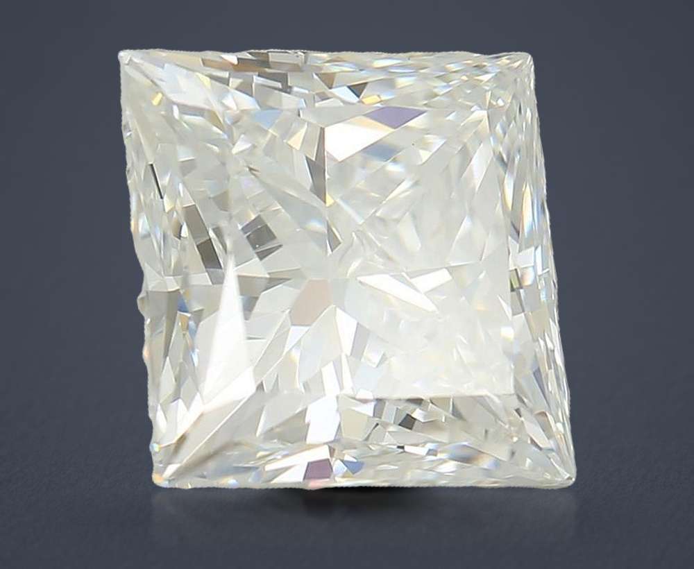 3.04ct E VS1 Rare Carat Ideal Cut Princess Lab Grown Diamond