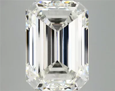 12.13ct F VVS2 Rare Carat Ideal Cut Emerald Lab Grown Diamond
