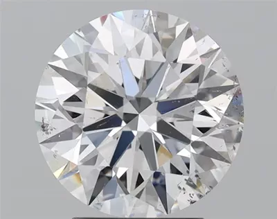 3.14ct D SI2 Rare Carat Ideal Cut Round Diamond