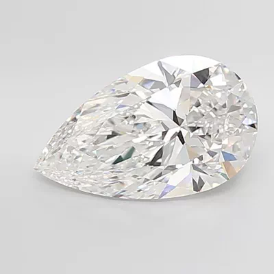 7.03ct E VVS2 Rare Carat Ideal Cut Pear Lab Grown Diamond