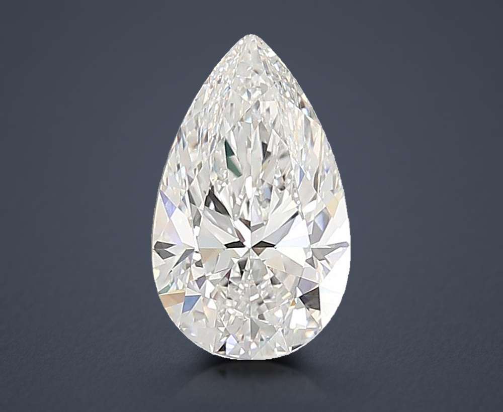 7.03ct E VVS2 Rare Carat Ideal Cut Pear Lab Grown Diamond