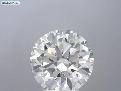 4.94ct I SI1 Rare Carat Ideal Cut Round Diamond