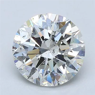 2.51ct I SI2 Rare Carat Ideal Cut Round Diamond