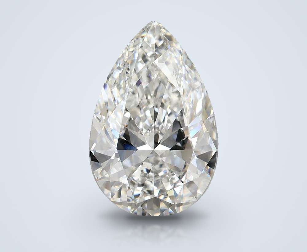 14.04ct F VVS2 Rare Carat Ideal Cut Pear Lab Grown Diamond