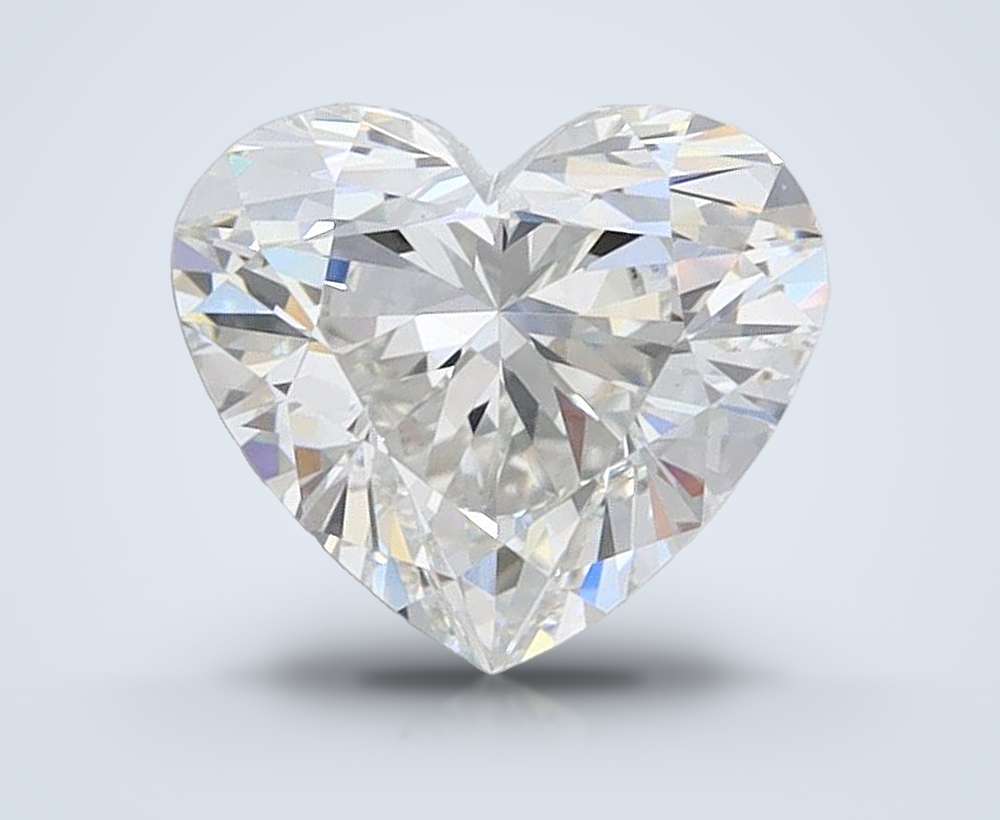 1.34ct F VVS2 Rare Carat Ideal Cut Heart Lab Grown Diamond