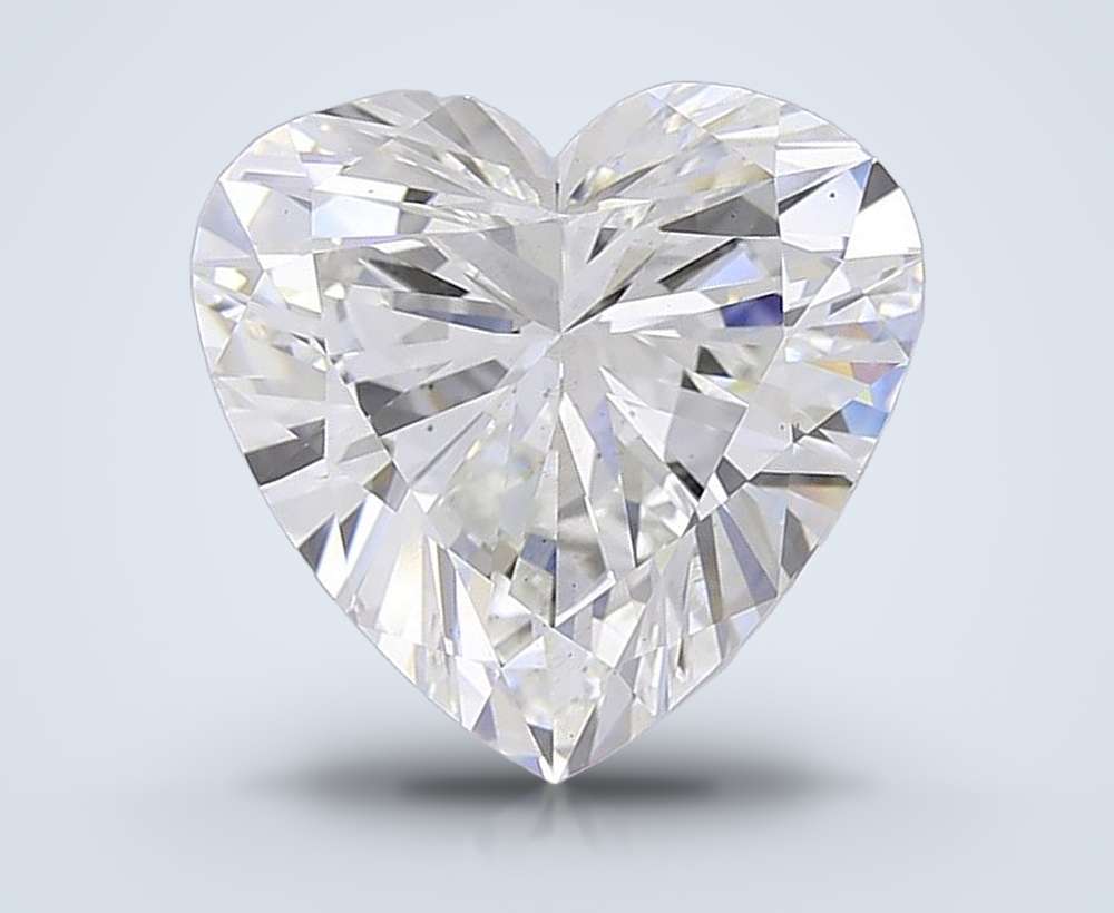 6.05ct G VS2 Very Good Cut Heart Lab Grown Diamond