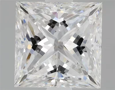 1.46ct F SI1 Very Good Cut Princess Lab Grown Diamond