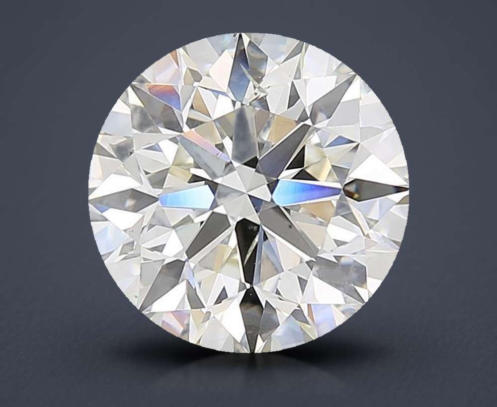 3.70ct J SI1 Excellent Cut Round Diamond