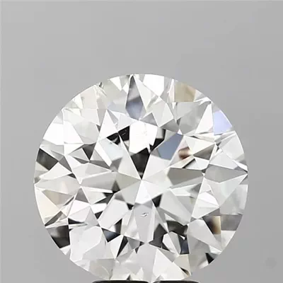 4.45ct J SI2 Rare Carat Ideal Cut Round Diamond