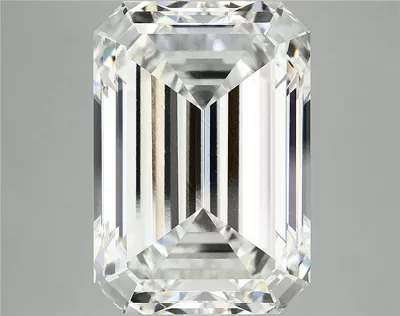 12.34ct F VVS2 Rare Carat Ideal Cut Emerald Lab Grown Diamond