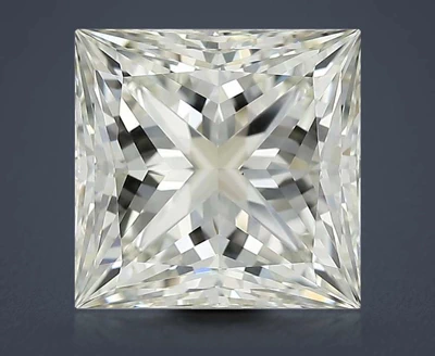 5.01ct J VS1 Rare Carat Ideal Cut Princess Diamond
