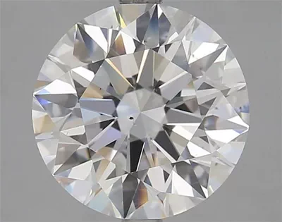 4.03ct F SI1 Rare Carat Ideal Cut Round Diamond
