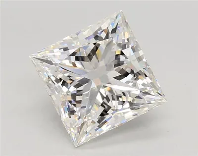 4.57ct F VS1 Rare Carat Ideal Cut Princess Lab Grown Diamond