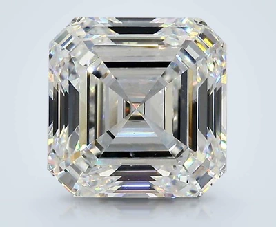 4.01ct F VS2 Rare Carat Ideal Cut Asscher Diamond