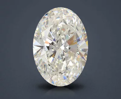 21.04ct F VS2 Rare Carat Ideal Cut Oval Lab Grown Diamond