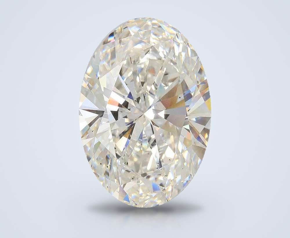 21.04ct F VS2 Rare Carat Ideal Cut Oval Lab Grown Diamond