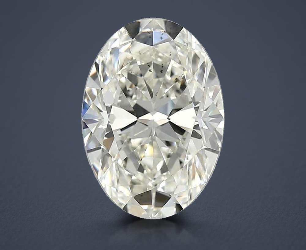 3.82ct I VS2 Rare Carat Ideal Cut Oval Diamond
