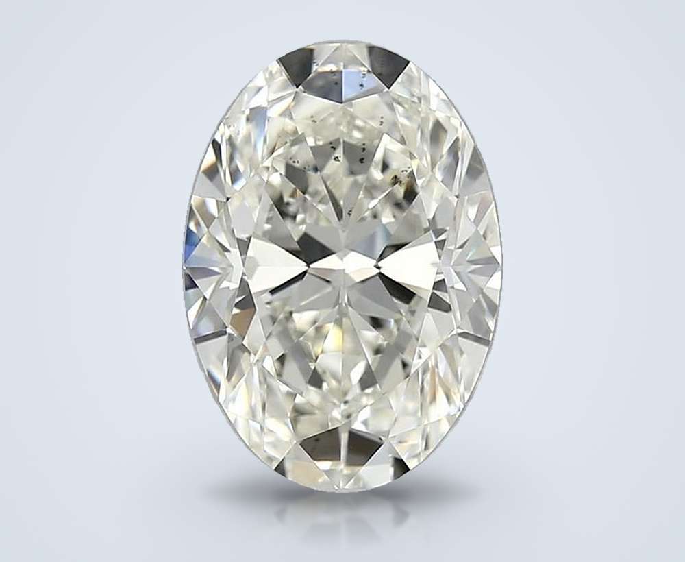 3.82ct I VS2 Rare Carat Ideal Cut Oval Diamond
