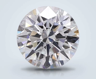 4.10ct F VS2 Rare Carat Ideal Cut Round Lab Grown Diamond