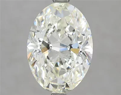 3.02ct K SI2 Rare Carat Ideal Cut Oval Diamond