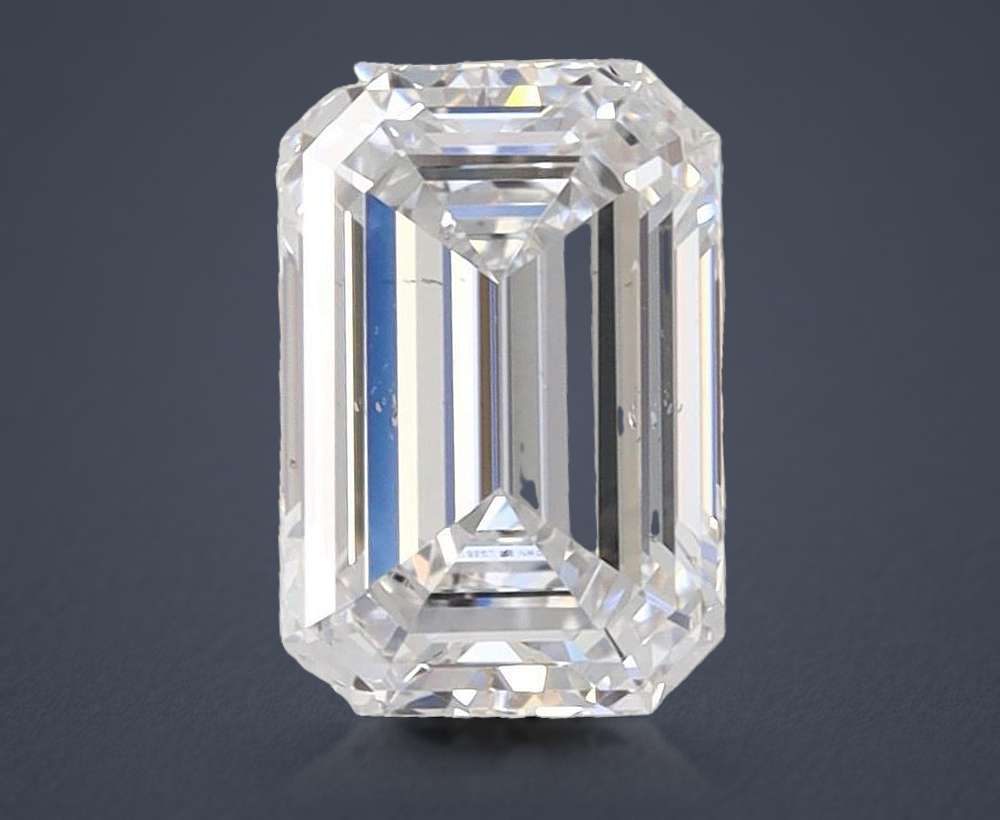 1.02ct D SI1 Rare Carat Ideal Cut Emerald Lab Grown Diamond