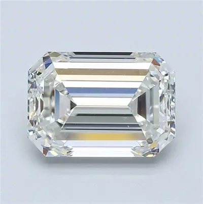 3.59ct I VS2 Rare Carat Ideal Cut Emerald Diamond