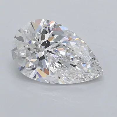 0.78ct D VVS1 Rare Carat Ideal Cut Pear Lab Grown Diamond