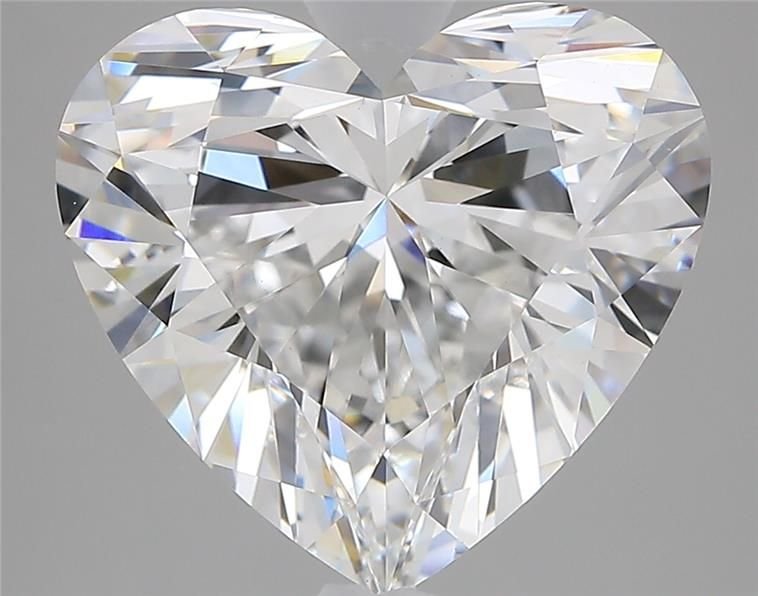 6.08ct E VVS2 Rare Carat Ideal Cut Heart Lab Grown Diamond