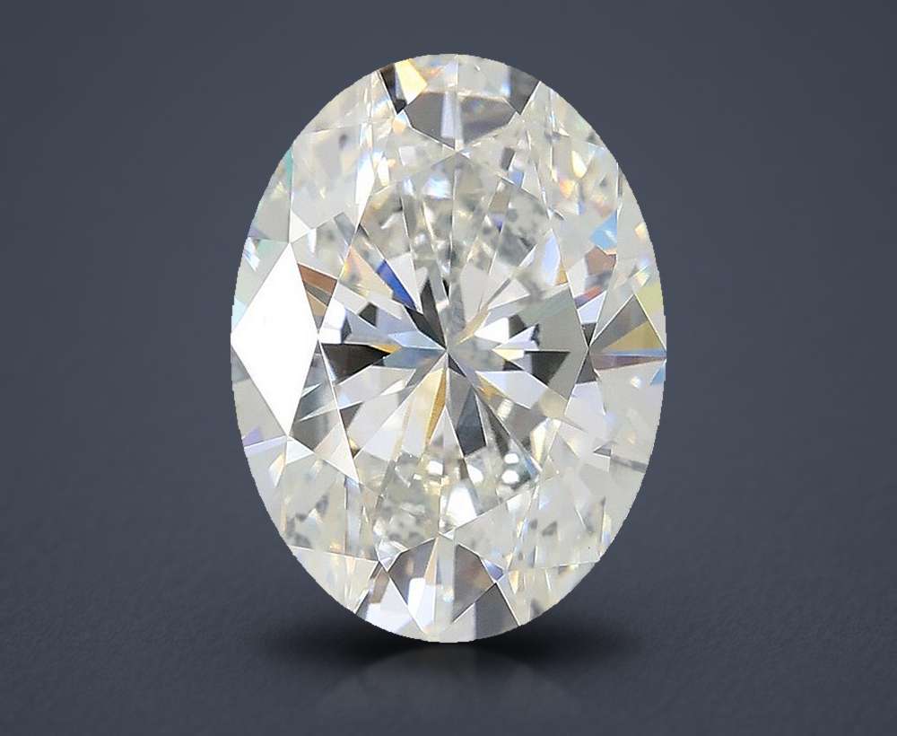 3.05ct E VVS2 Rare Carat Ideal Cut Oval Lab Grown Diamond