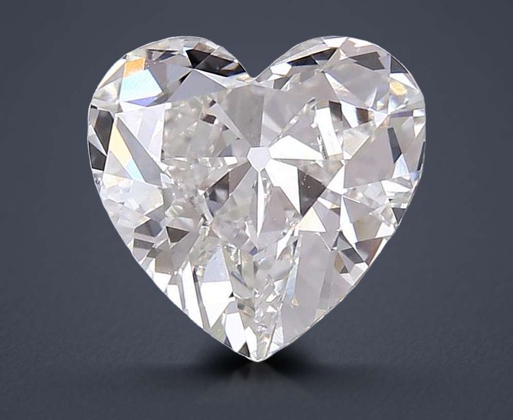 5.21ct G VS1 Rare Carat Ideal Cut Heart Lab Grown Diamond