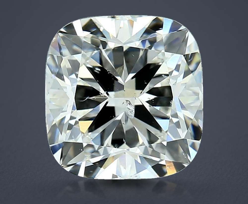 3.10ct G SI2 Rare Carat Ideal Cut Cushion Diamond
