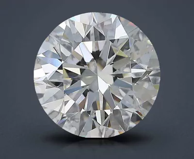5.01ct J VVS2 Rare Carat Ideal Cut Round Diamond