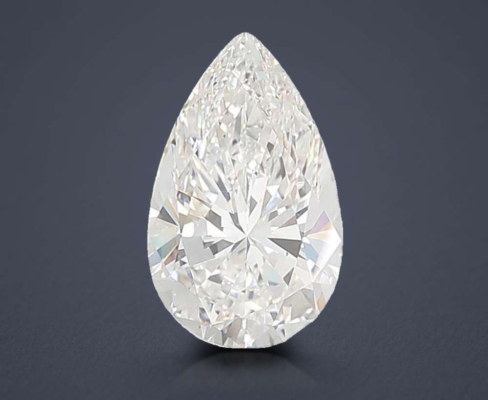 7.02ct F VVS2 Rare Carat Ideal Cut Pear Lab Grown Diamond