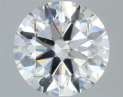 2.81ct D SI1 Rare Carat Ideal Cut Round Diamond