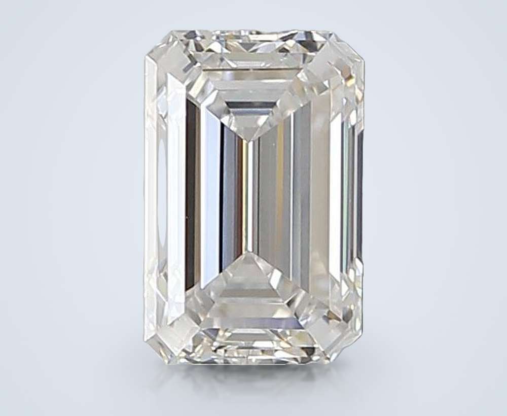 1.38ct D VVS2 Rare Carat Ideal Cut Emerald Lab Grown Diamond